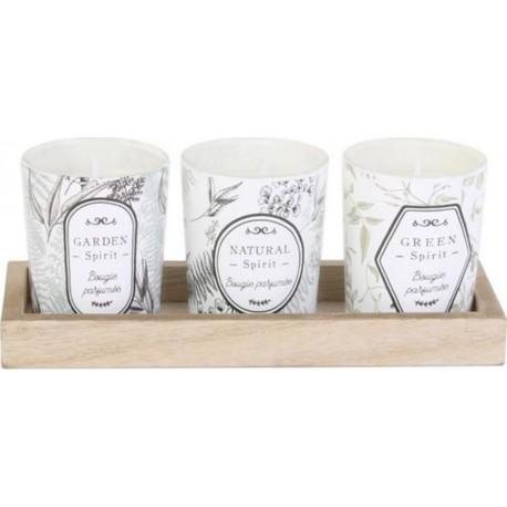 NC Lot De 3 Bougies Parfumées garden 5cm Fleurs De Coton