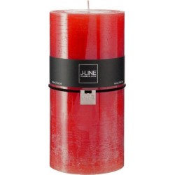 NC Bougie Cylindrique Déco junina 20cm Rouge