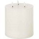 Bougie Led Déco 3 Flammes 18cm Blanc