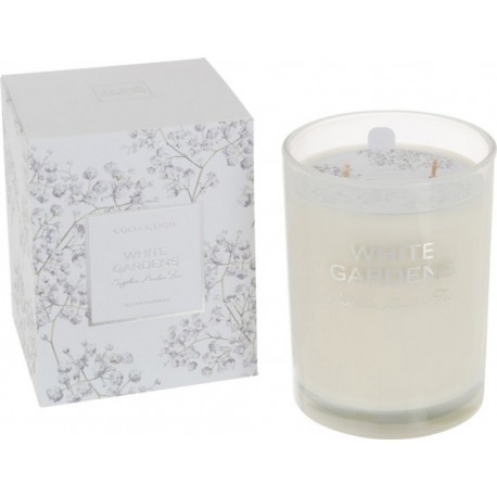 NC Bougie Parfumée white Gardens 12cm Sapphira Amber Tea