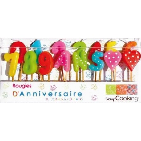 NC 15 Bougies D'anniversaire 1-2-3 Ans