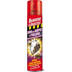 BARRIERE INSECTES Anti insectes mousse enveloppante spécial nids de guêpes et frelons BARRIERE A INSECTES® aérosol 300ml