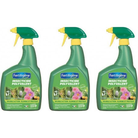 NC Lot De 3 Insecticides Polyvalents Fertiligène 800ml