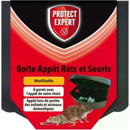 NC Boite Appât Rats Et Souris Avec Clé De Fermeture