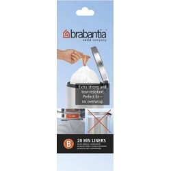 Brabantia Rouleau De 20 Sacs Poubelles B 5l 311741 les 20 packs