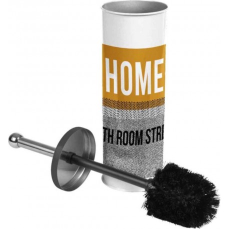 NC Brosse Wc Imprimée street 37cm Ocre & Gris