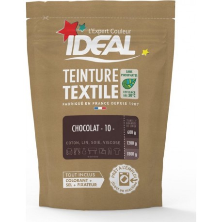 Ideal Teinture Textile Chocolat 0.35 Kilogramme