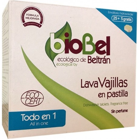 NC Biobel Lave-vaisselle À Pastilla 25 Comprimés + 5 Gratuits