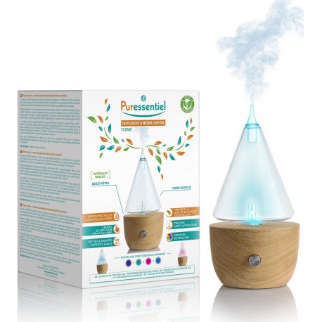 PURESSENTIEL Diffuseur À Nébulisation I'Conic Aux Huiles Essentielles le diffuseur