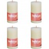 NC Bougies Pilier Rustiques Shine 4 Pcs 130x68 Mm Perle Douce Bolsius