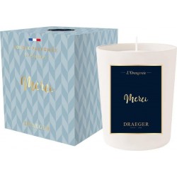 Clair Draeger Bougie Parfumée En Verre Haute Qualité Cire Végétale Merci Bleu Clair