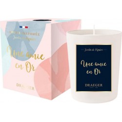 Clair Draeger Bougie Parfumée En Verre Cire Végétale Une Amie En Or Rose Clair