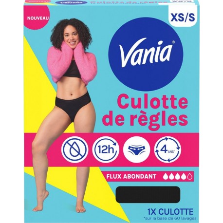 XS VANIA Culottes Menstruelle Noire Taille XS/S VANIA la culotte