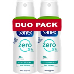 SANEX Déodorant Extra Control 0% lot de 2 flacons de 100ml