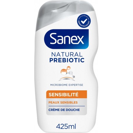 SANEX Crème de Douche Sensibilité Peaux Sensibles Natural Prebiotic 425ml