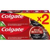 COLGATE Dentifrice Réduit La Plaque Dentaire Au Charbon Actif Max White lot de 2 tubes de 75ml