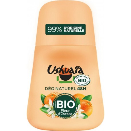 USHUAIA Déodorant à la Fleur d'Oranger le roll-on de 50ml