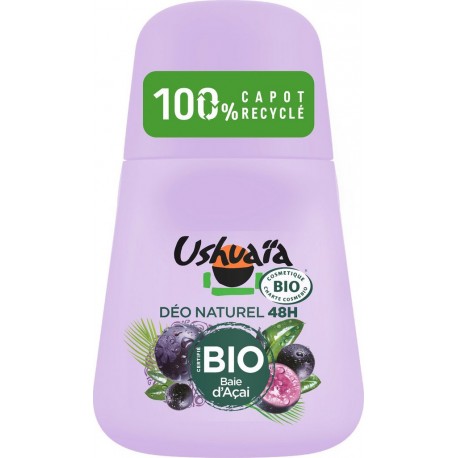 USHUAIA Déodorant aux Baie d'Açai Bio le roll-on de 50ml