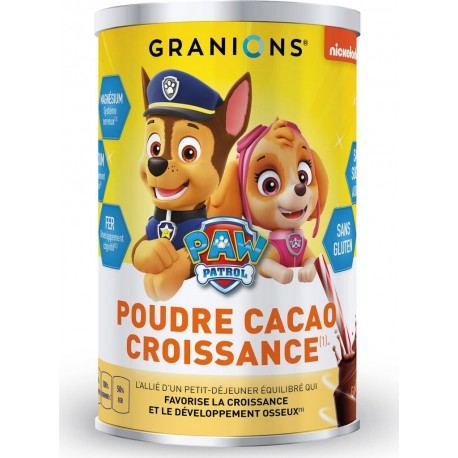 GRANIONS Poudre Croissance au Cacao Pat Patrouille 300g