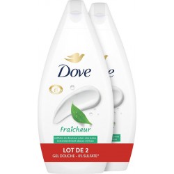 DOVE Gel Douche Fraicheur lot de 2 flacons de 450ml