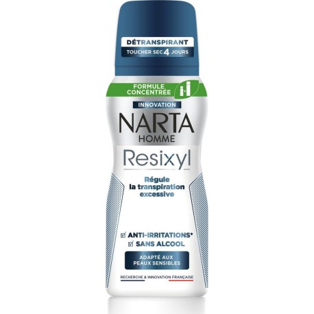 NARTA Déodorant Homme Resixyl Transpiration Excessive 100ml