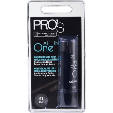 PRO Crayon Kajal en en 1 All In One noir 01 'S le mascara