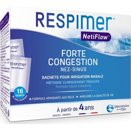 LABORATOIRE DE LA MER Sachet Irrigation Nasale Forte Congestion 16 sachets