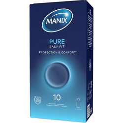 MANIX Préservatif Pure Easy Fit Protection & Confort 10 préservatifs