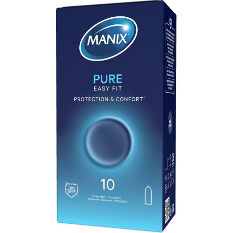 MANIX Préservatif Pure Easy Fit Protection & Confort 10 préservatifs