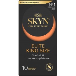 SKYN Préservatif Elite King Size Confort & Finesse Supérieure 10 préservatifs