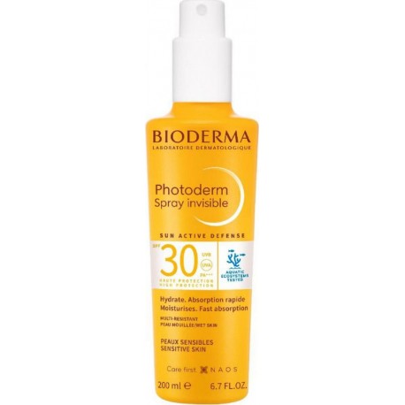 BIODERMA Protection Solaire Corps Spray Invisible SPF30+ 200ml