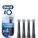 ORAL Pack de 4 brossettes iO Ultimate Clean Noir B