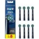 ORAL Brossette dentaire Cross Action Black Pack de 8 B