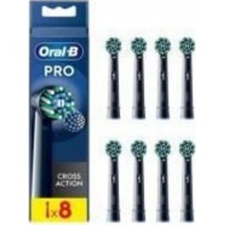 ORAL Brossette dentaire Cross Action Black Pack de 8 B