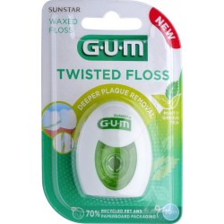 GUM Fil Dentaire Twisted Floss le fil de 30m