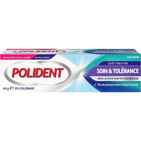 POLIDENT Crème Fixante Dentaire Goût Neutre le tube de 44g