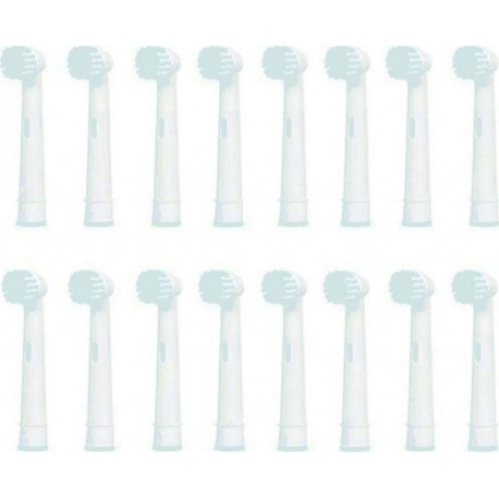 16 Têtes De Brosse De Rechange Blanc Cenocco Cc9029x2