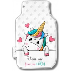 NC Housse Bouillotte Polaire 21x34 Cm Kids Life Licorne