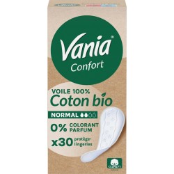 VANIA CONFORT COTON BIO SERVIETTES SANITAIRES x30