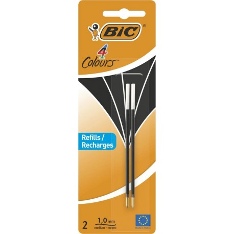 BIC RECHARGE 4C NOIR X2