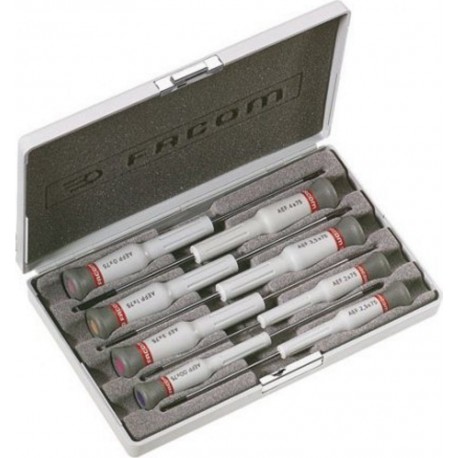 Facom Coffret de 8 Tournevis de pécision Micro-Tech Fente Phillips Facom AEF.J3