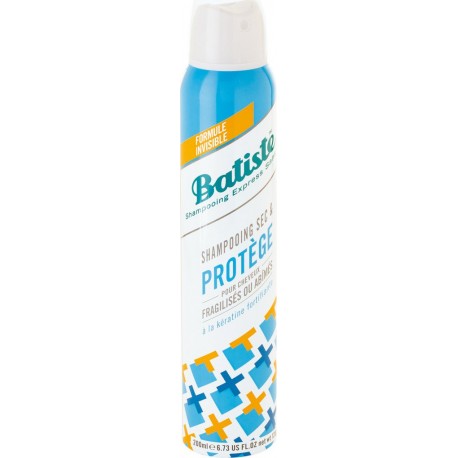 Batiste Shampooing sec Invisible, pour cheveux fragilisés ou abîmés