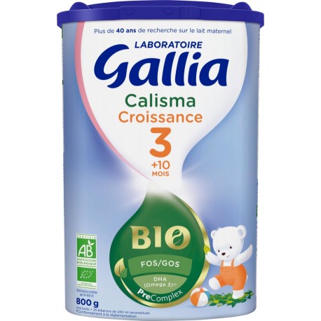 Gallia Lait bébé en poudre croissance 3ème âge à partir de 10 mois Calisma Bio