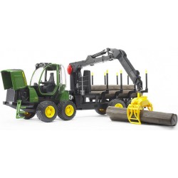 BRUDER Porteur Forestier John Deere 1210