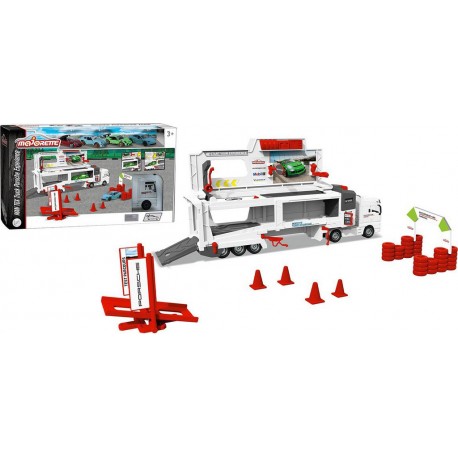 Majorette Playset Camion Porsche + Véhicules