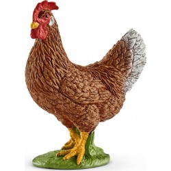 SCHLEICH Figurine Poule Peinte À La Main Avec Détails