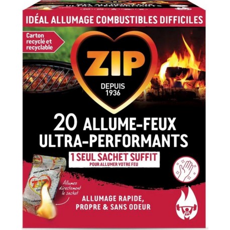 ZIP ALLUME-FEUX ULTRA-PERFORMANTS X20