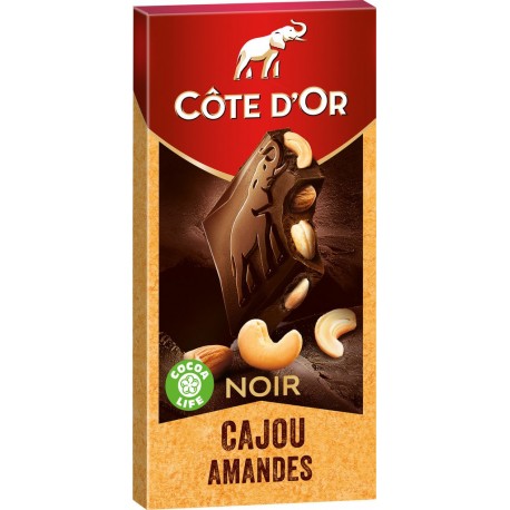 Cote D Or Chocolat noir cajou amandes COTE D'OR