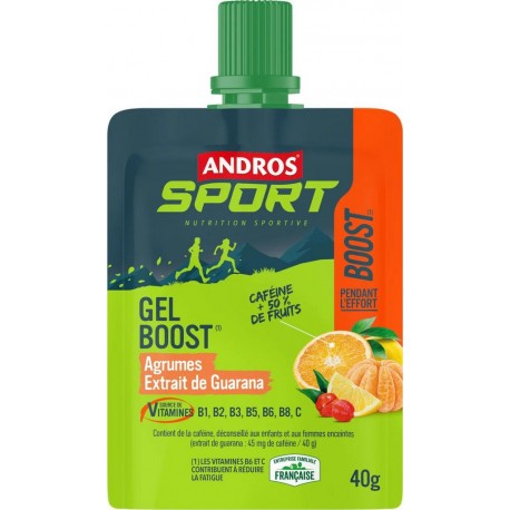 ANDROS GEL BOOST AGRUMES/GUARANA 40g