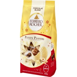 FERRERO Bouchées Chocolat Blanc Noisettes ROCHER PETITS PLAISIRS sachet 126g